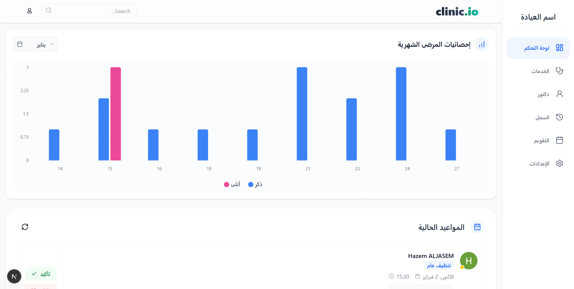 Dashboard Screenshot